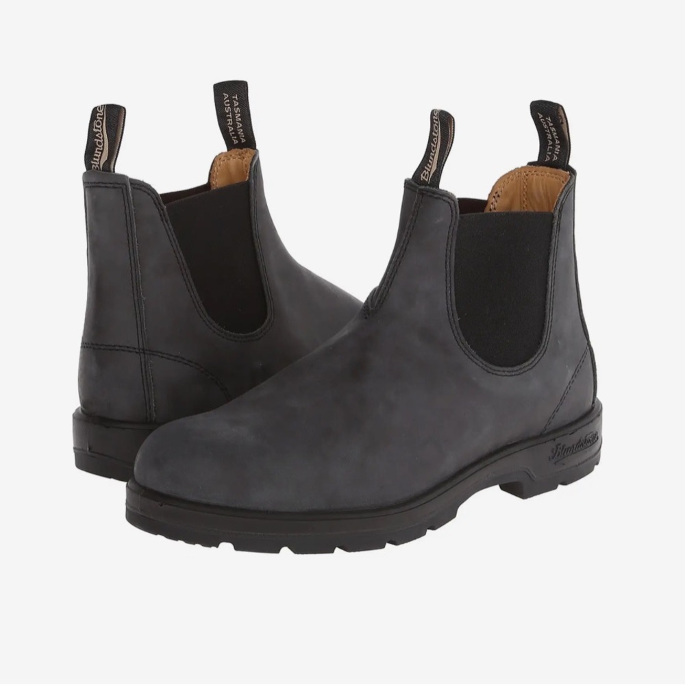 Rustic Black Blundstone Chelsea Boot, US Size 9.5